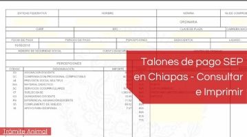 Talones de pago SEP Chiapas