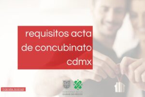 Requisitos para acta de concubinato cdmx